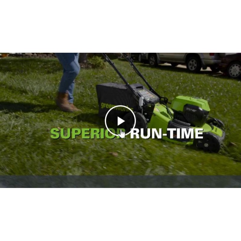 Greenworks 48V Cordless Self Propelled Lawn Mower 21 inch Deck 4 in 1 Discharge