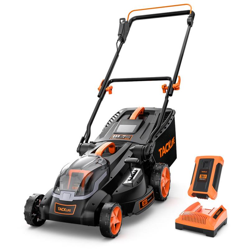 TACKLIFE 40V MAX 4.0Ah 16In Cordless Lawn Mower with Copper Brushless Motor - KD