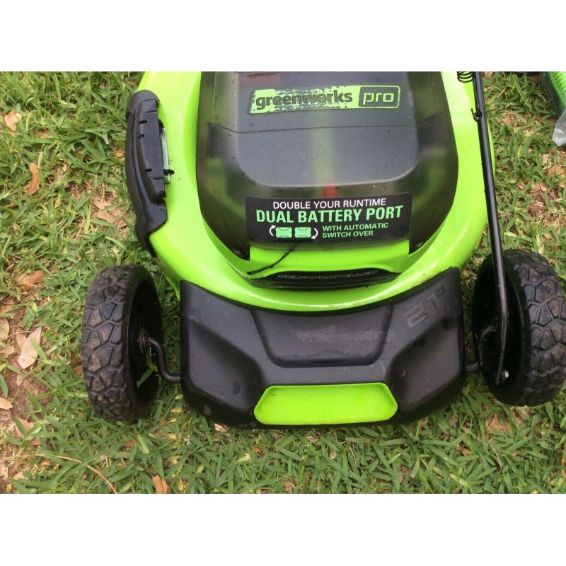 Greenworks  Pro 21” 60V Cordless Push Lawn Mower Battery & Charger MO60L516