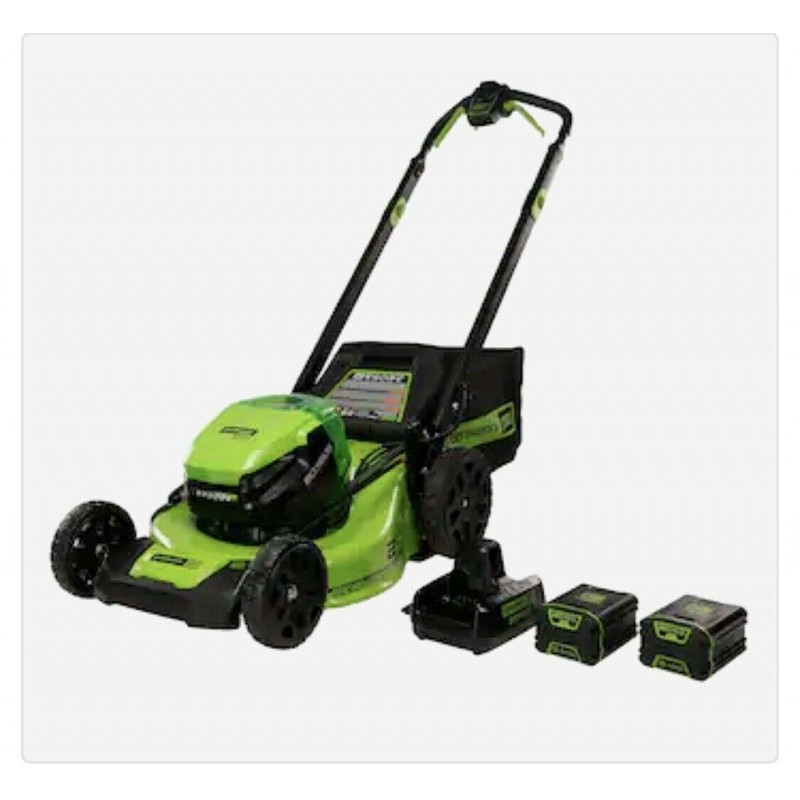 BRAND NEW Greenworks 80V Lawn Mower with Two 4.0 Ah batteries and charger