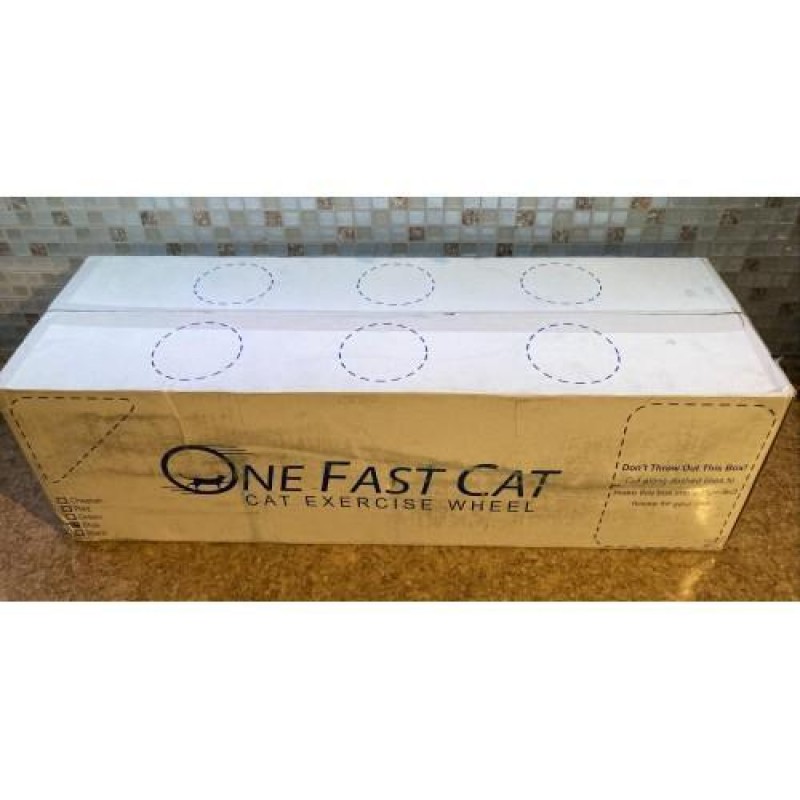 One Fast Cat Exercise Wheel – Black – New In Box