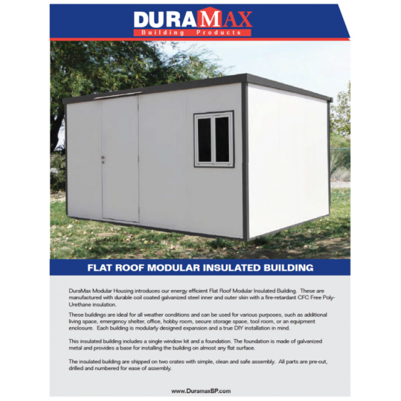DuraMax Flat Roof Insulated Building