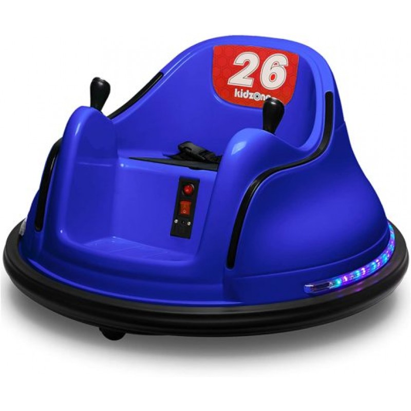 Dark Blue Kids Toy Electric Ride On Bumper Car Vehicle Remote Control 360 Spin ASTM-Certified